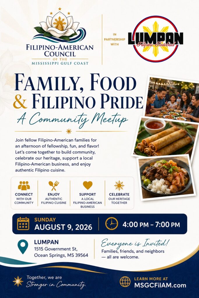 Fil-Am Community Meetup at Lumpan event flyer